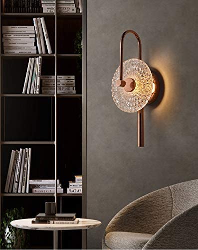 CITRA Yellow Gold Glass Wall Light Metal Wall Light - Gold Warm White - Image 1