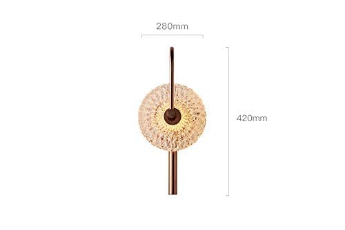 CITRA Yellow Gold Glass Wall Light Metal Wall Light - Gold Warm White - Image 3