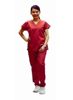 فيرونيكا Veronica Ladies Medical Scrub Set Clinic Doctor Nurse Nanny Maid Salon Uniform  - Image 3