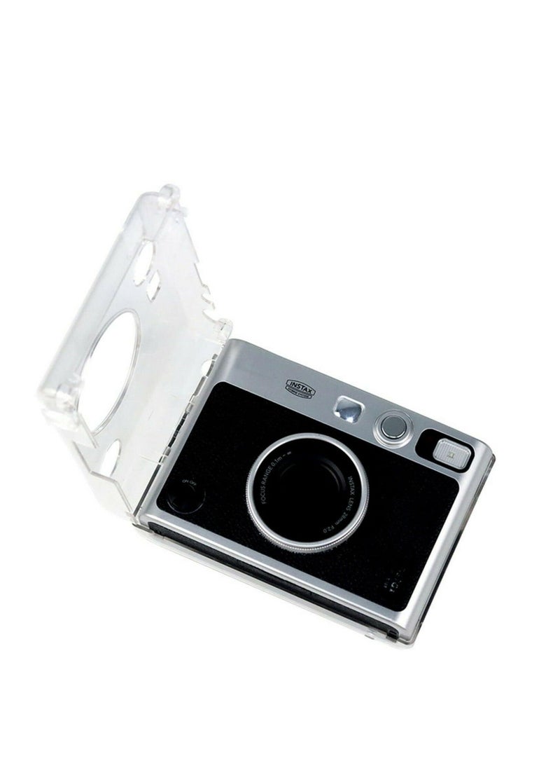 Generic Protective Case Compatible with Fujifilm Instax Mini EVO Instant Film Camera/Crystal Hard Shell PVC Protective Cover Carrying Cover/with Adjustable Shoulder Strap -Clear  - Image 5