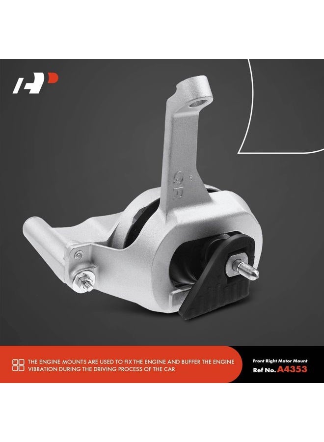A-Premium Engine Motor Mount Set Trans Mount Compatible with Nissan Altima 2007-2017 2.5L, Replace# A4339 A4340 A4350 A4353 11360-JA000 11220-JA000 11350-JA00A, Auto Transmission Motor Mount, Set of 4 - Image 4
