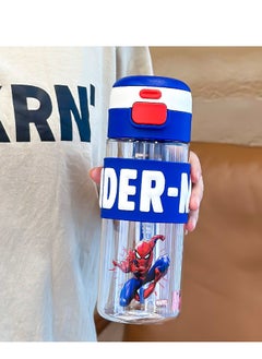 Spider man Double Drink Handle Bouncing Cup Tritan Water Bottle 600 ml Water Bottle with Straw Lid and Carry Handle, Reusable, BPA Free, Dishwasher Safe, Perfect for Travel, School, Outdoors, and Gym-600 ml - pzsku/Z267B4001709B1FD5B0ACZ/45/_/1734248591/0e2a33c7-921f-4fce-97ee-aa2a9b9fd977