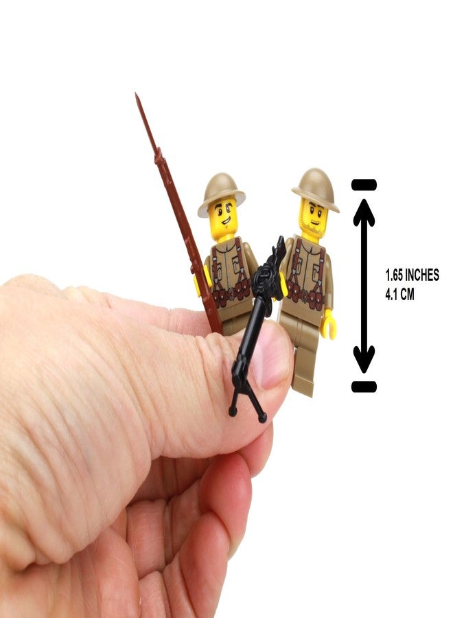 Battle Brick 1.6 Inches Tall US Army WW1 Doughboy Soldiers Collectible Custom Minifigures| Genuine Military Minifig | Printed in The USA | World WAR | Great Gift for Teen to Adult AFOL - Image 2