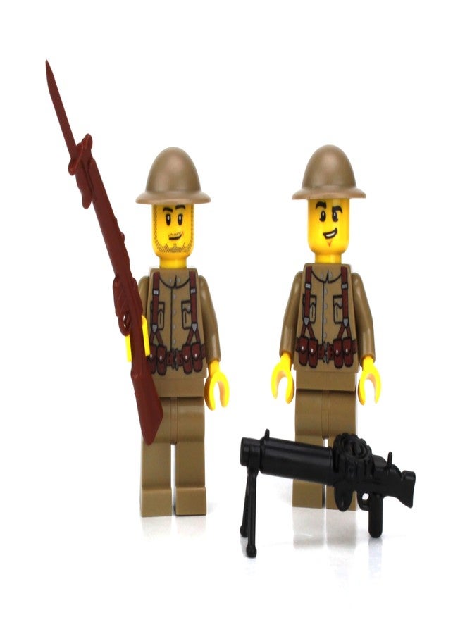 Battle Brick 1.6 Inches Tall US Army WW1 Doughboy Soldiers Collectible Custom Minifigures| Genuine Military Minifig | Printed in The USA | World WAR | Great Gift for Teen to Adult AFOL - Image 1