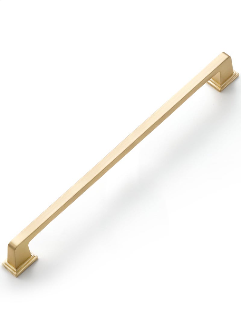 SORWDUERM 5 Pack Brushed Gold Cabinet Pulls Square 756192mm Hole Center Cabinet Handles Drawer Pulls Cupboard Kitchen Hardware - Image 2