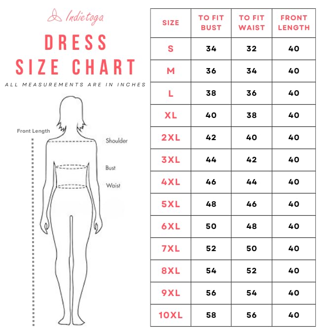 Indietoga Women's Plus Size Printed Sustainable Pure Cotton A-Line Midi Dress (10001298_Blue Indigo Hand Block_5Xl) - Image 2