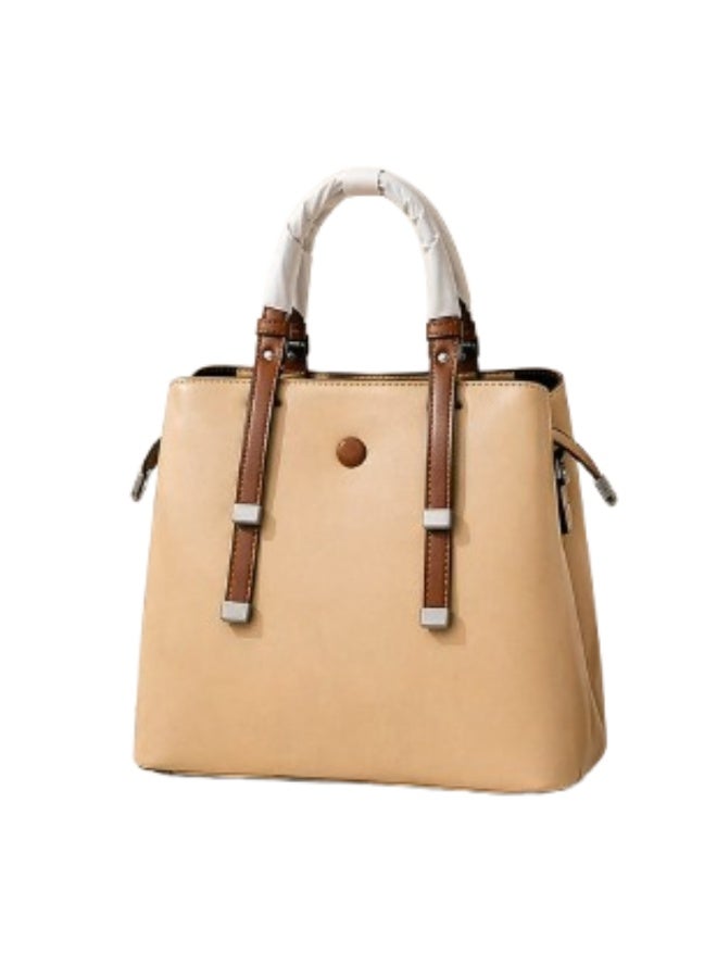 SUNSTAR Elegant Women’s Tote Handbag – Premium PU Leather Shoulder Bag with Long Strap