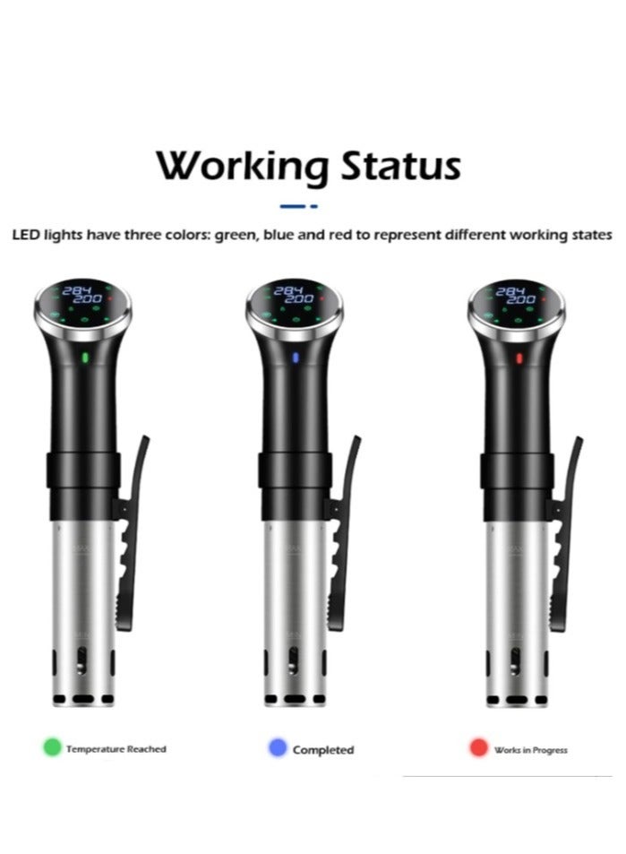 Furtey Culinary Sous Vide ISV-240W Wi-Fi Precision Cooker Immersion Circulator with Stainless Steel Components - Image 5