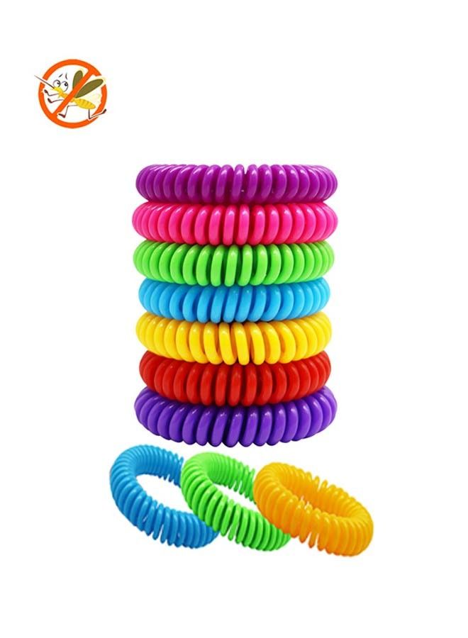 Generic 12 Piece Natural Mosquito Repellent Bracelet Multicolour  - Image 1