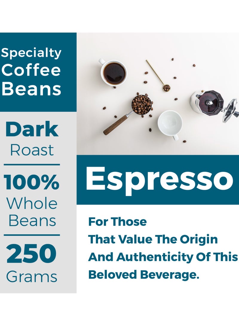 Koonoo Espresso | Dark Roast | 250g | Specialty Coffee Beans | Made in UAE