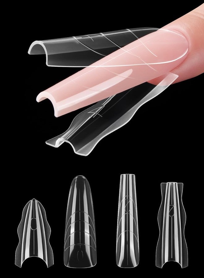 نيل ويند مجموعة NAILWIND المكونة من 180 قطعة من قوالب الأظافر المزدوجة، مجموعة تمديد الأظافر للمبتدئين والمحترفين، 15 مقاسًا / 12 قطعة قالب مزدوج للبولي جل وجل البناء، أدوات فن الأظافر للاستخدام المنزلي وفي الصالونات (4 - F23-F50X) - Image 2