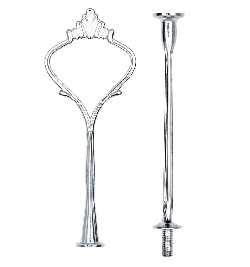 Incrizma Serving Stand (Glass) Beautiful, Elegant Dishware Serve Snacks, Appetizers, Cakes, Candies Durable, Reusable Party or Holiday Hosting (Round -2-Tiered) - Image 3