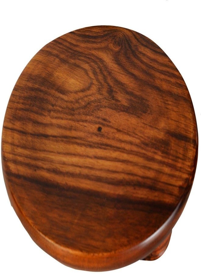 SNOWGREEN EXPORT Sheesham Wood Chakla Belan Rolling Plate Roti Maker شوبك (10 بوصة خشبية شاكلا بيلان / مجموعة كومبو خشبية من خشب الورد النقي شاكلا بيلان للمطبخ بالحجم الكامل - Image 3