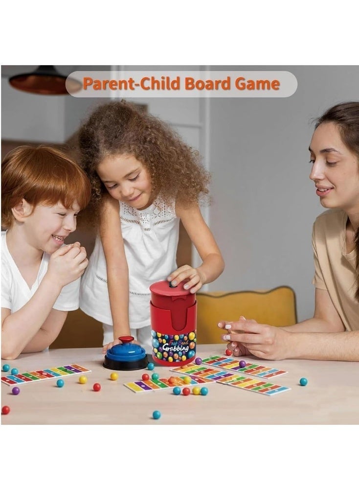 Arabest Fast Bead Grabbing Game, Match Color Bingo Game Set, Fast Bead Grabbing Match Color Bingo Game, Hand Eye Coordination Training, 90 Beads&6 Code Cards, 1 Bell & Bead Can for Group Party and Family (1 Set) - Image 4