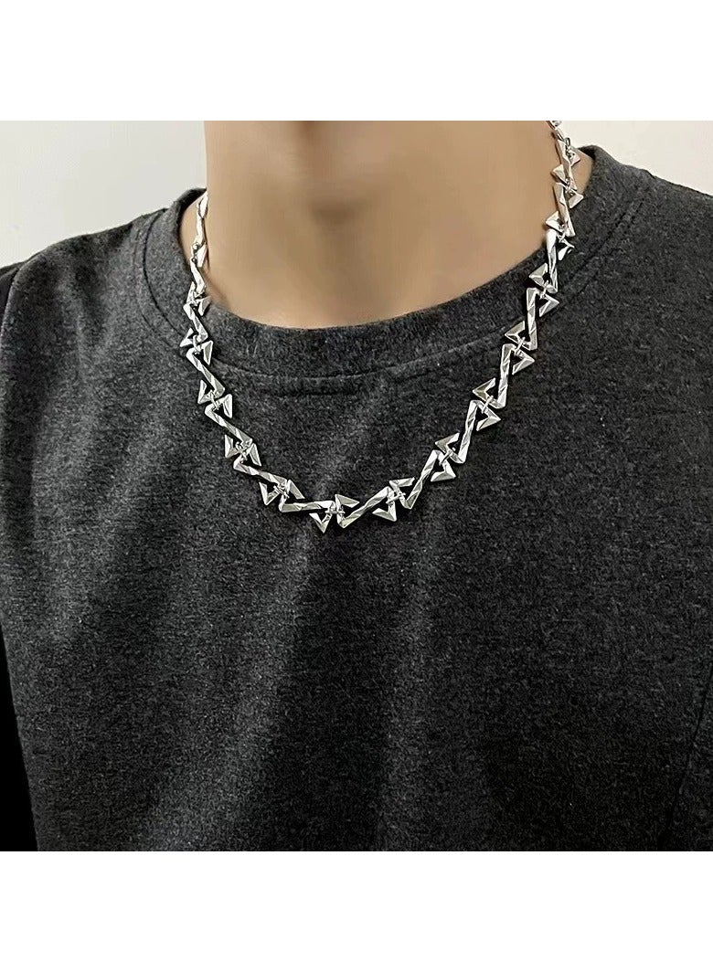 Goolsky Men’s Z Letter Pendant Necklace – High-Street Minimal Hip-Hop Jewelry, Trendy Statement Accessory, Non-Fading - Image 1