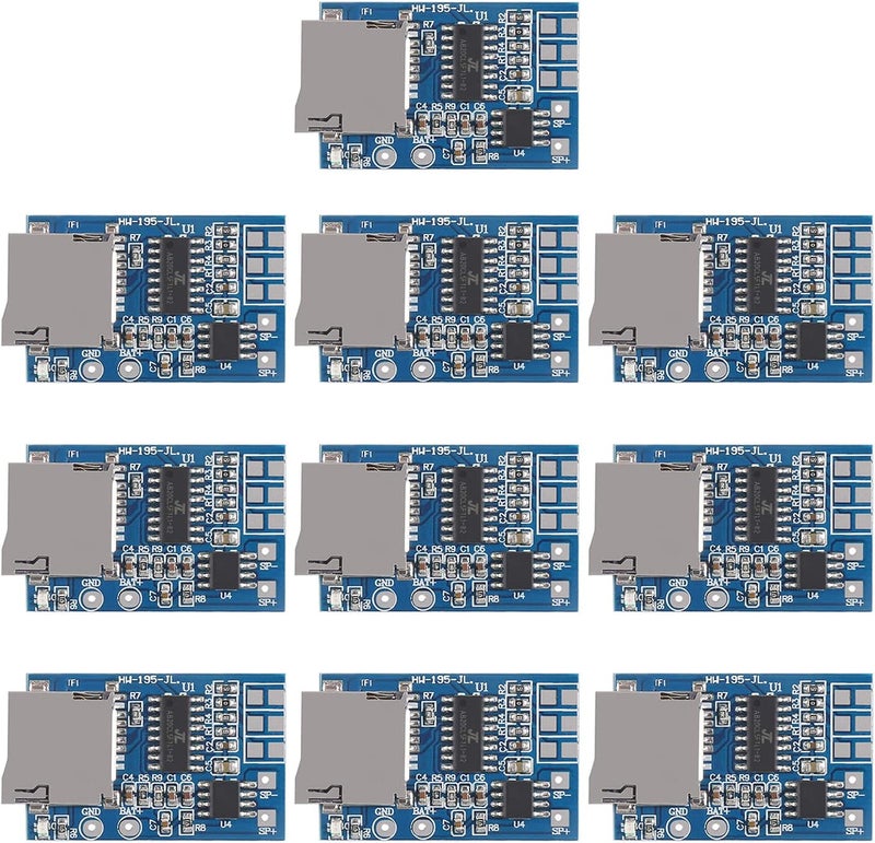 UMLIFE 10PCS TF Card MP3 Decoder Board 37V5V Power 2W Amplifier Module for Arduino Support FM Radio Audio Mode  - Image 1