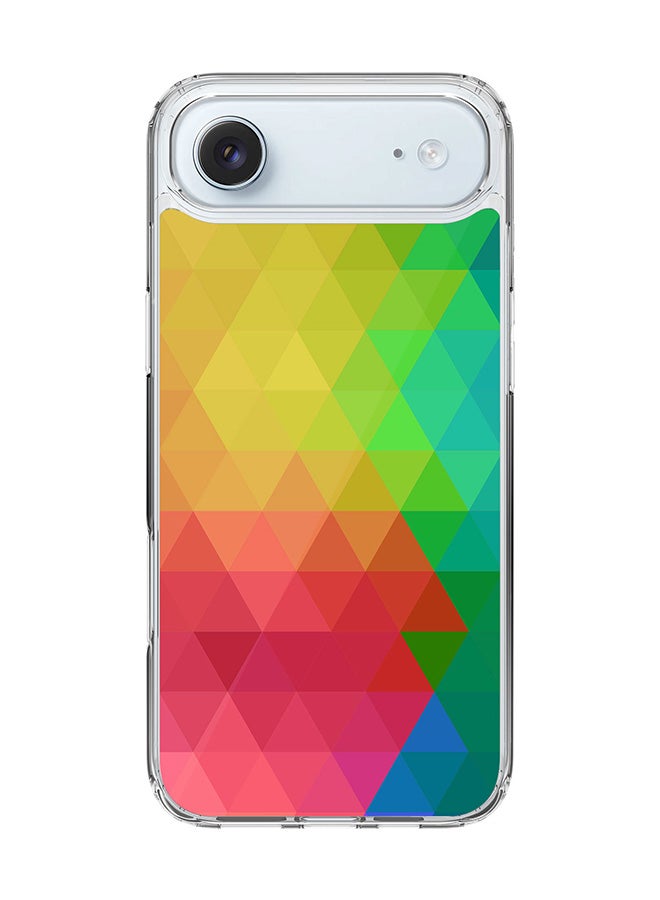 Stylizedd Classic Clear MagSafe Case for iPhone 17 Air , Hybrid Soft Case Flexible Edges Anti Drop TPU PC Gel Thin Transparent Cover [ Designed for iPhone 17 Air ] - Tropical Prism Full Print