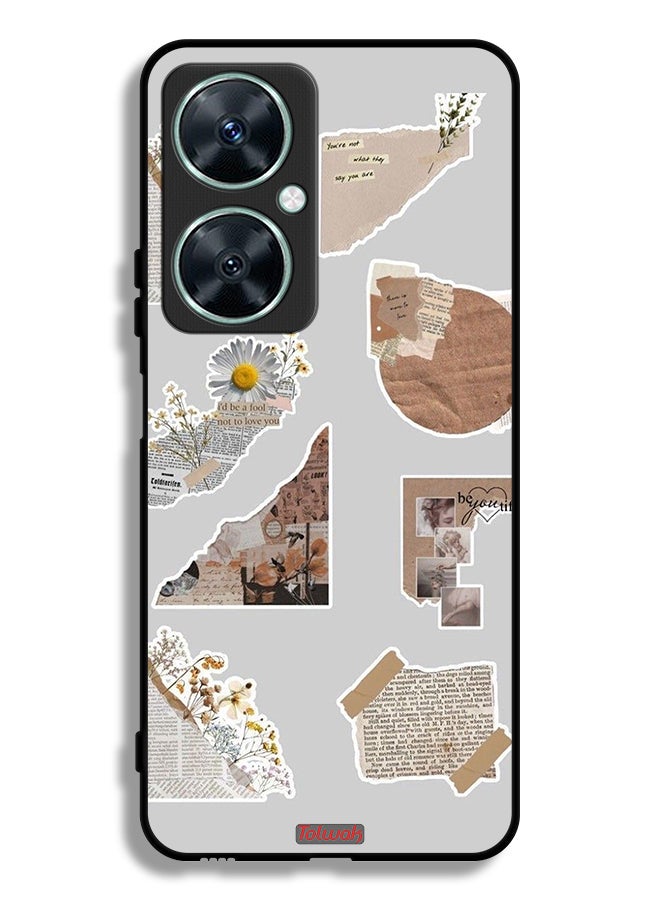 Tolwak Huawei nova 11i Protective Case Cover Pieces Of Paper Stickers - Image 1