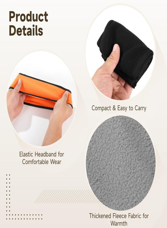 Homaisson 24 PCS Fleece Ear Warmer Headband, Winter Ear Muffs for Women Men, Bulk Winter Warmer Headband for Running, Workout, Cycling Sports - Image 3