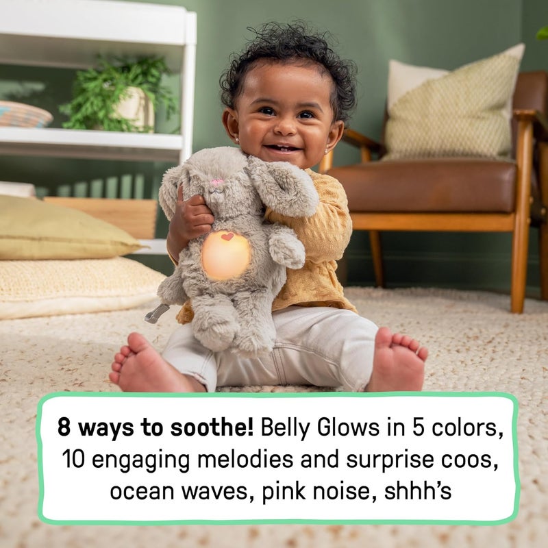 Ingenuity Sylvi Cuddle Pal Daytime Baby Soother Cry Activated 8 Soothing Songs 0M  Plush Bunny - Image 2