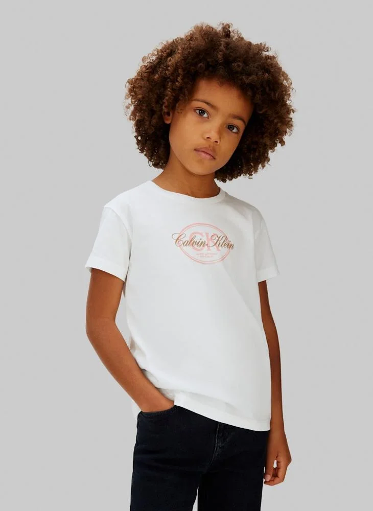 Calvin Klein Jeans Kids Script Logo Short Sleeve T-Shirt