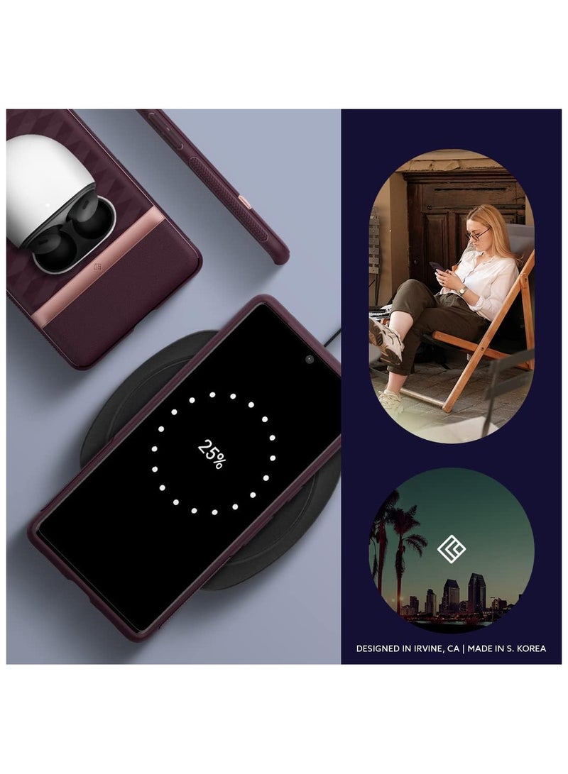 Caseology Parallax Case Compatible with Google Pixel 7 Pro - Burgundy - Image 2
