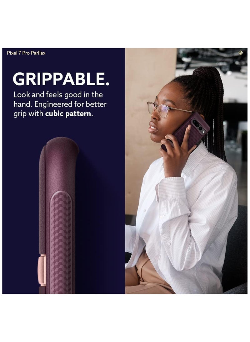 Caseology Parallax Case Compatible with Google Pixel 7 Pro - Burgundy - Image 4