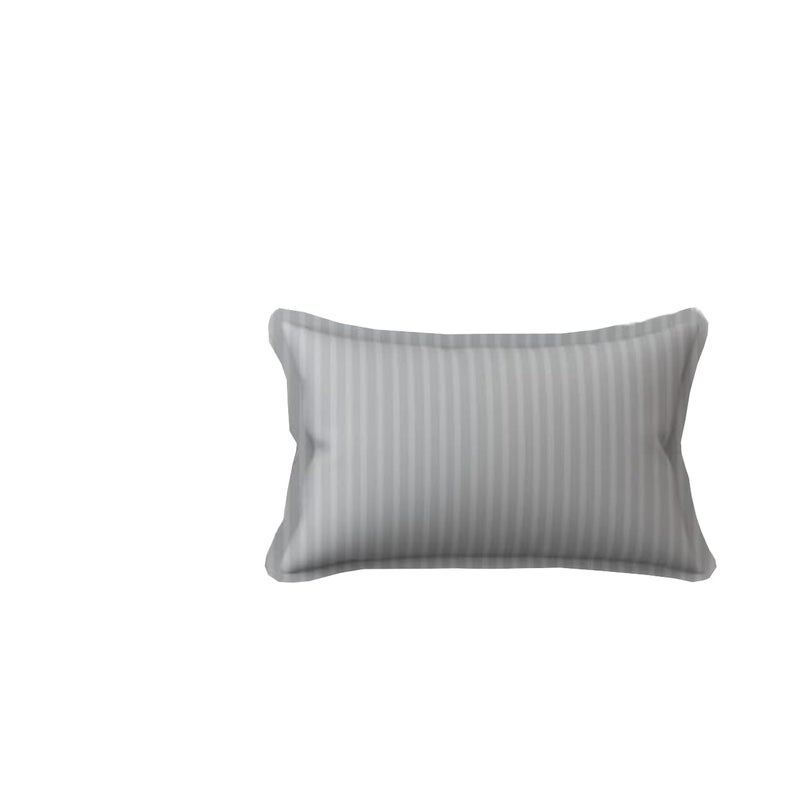 Evan 300 TC Cotton Satin Stripes/Lining Plain Bedsheet for Single Bed Bedsheet with One Pillow Covers for Home-Hotels-Guest House- Light Grey, 60x90 inches - Image 3
