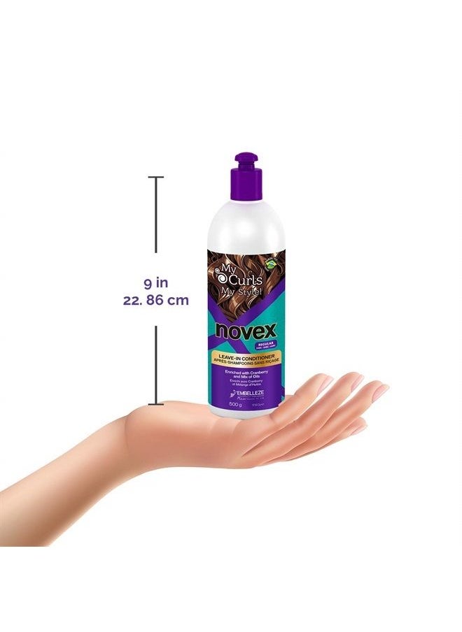 NOVEX Novex My Curls Memorizer Leave in Conditioner - 16.9 oz. - Defines Curls, Controls Volume, Reduces Frizz, Adds Softness, for All Curly Hair Types  - Image 4