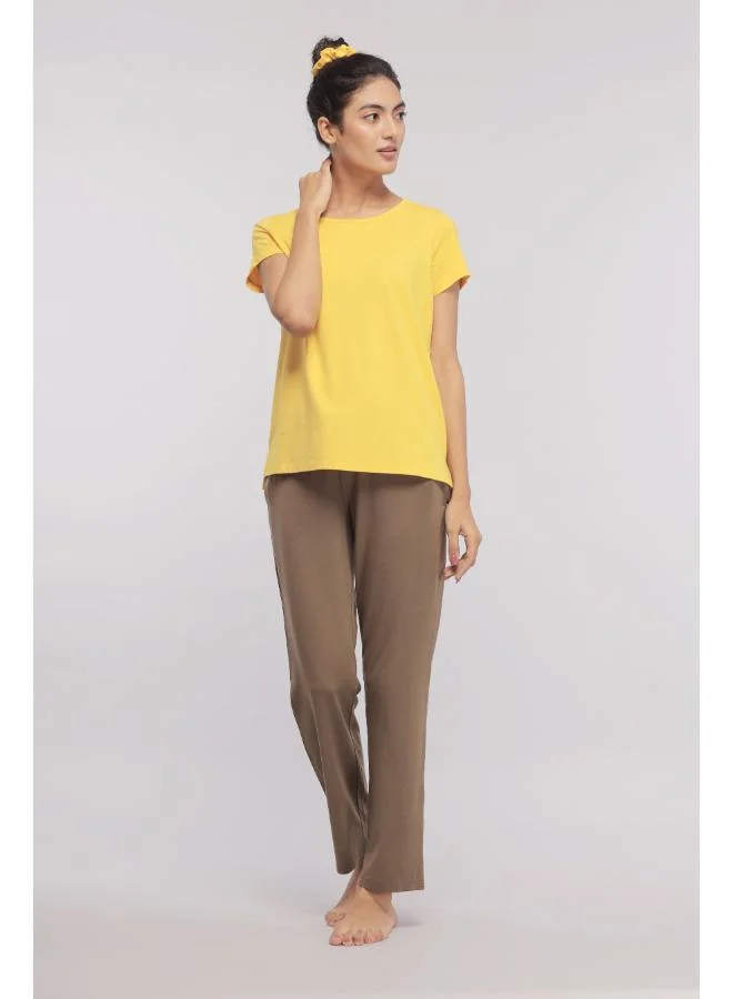 نسيسيرا Sunny Lime Supima Round Neck Top
