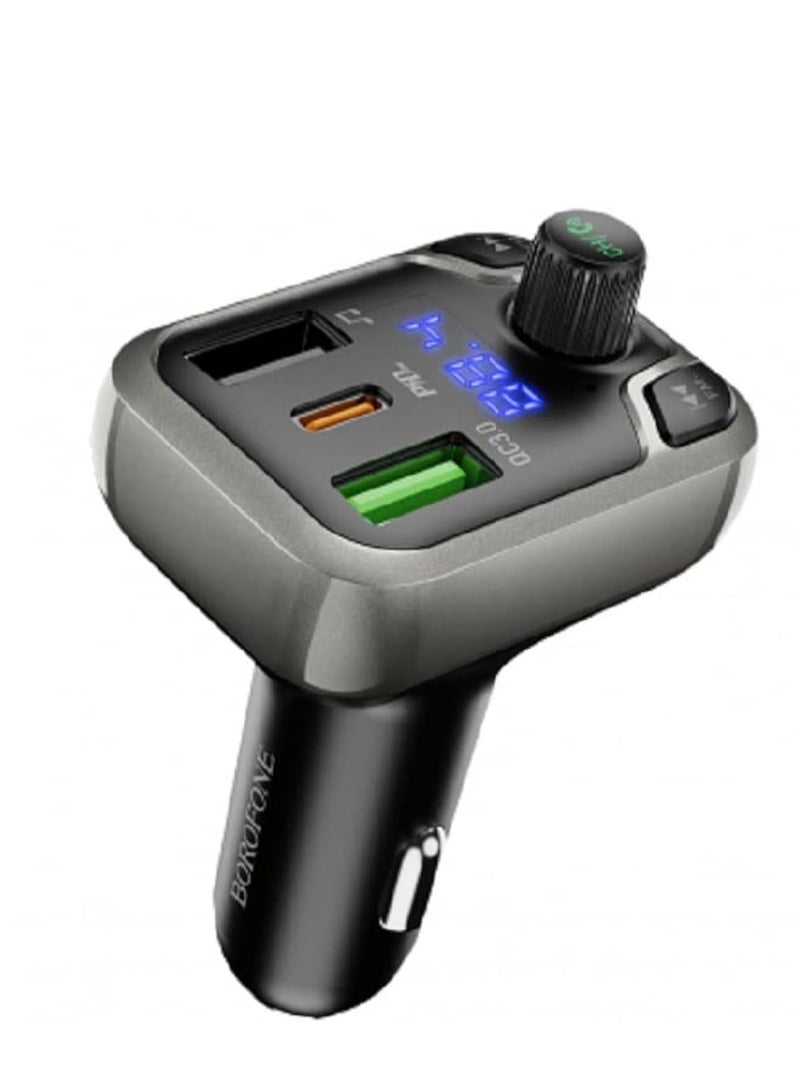 بوروفون شاحن السيارة BOROFONE BC38 وجهاز إرسال FM Flash Energy - Image 1