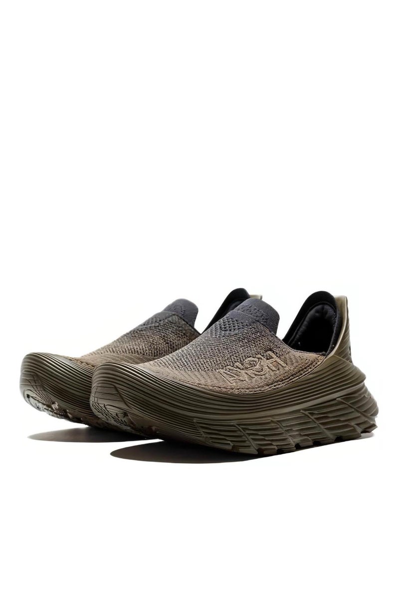 HOKA Restore Lightweight Cushioning Slip-on Sneakers Shoes Olive green For Women/Men/Students - Image 2