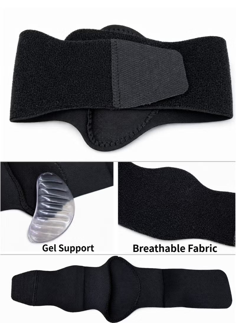 Arch Support Brace Wrap with Gel Pads – Flat Feet & Plantar Fasciitis Relief, Adjustable Foot Arch Support (Insole Alternative) for Walking/Standing – Unisex, 1 Pair (2pcs) - Image 3