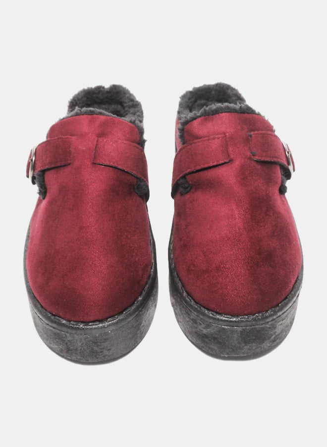 Glitter Women Slippers - Burgundy - Image 3