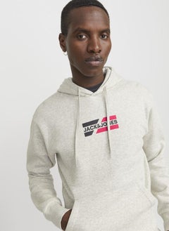 JACK & JONES Logo Print Pull Over Hoodie  - Image 3