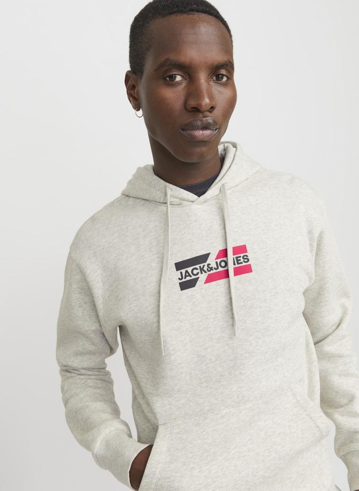 JACK & JONES Logo Print Pull Over Hoodie  - Image 3