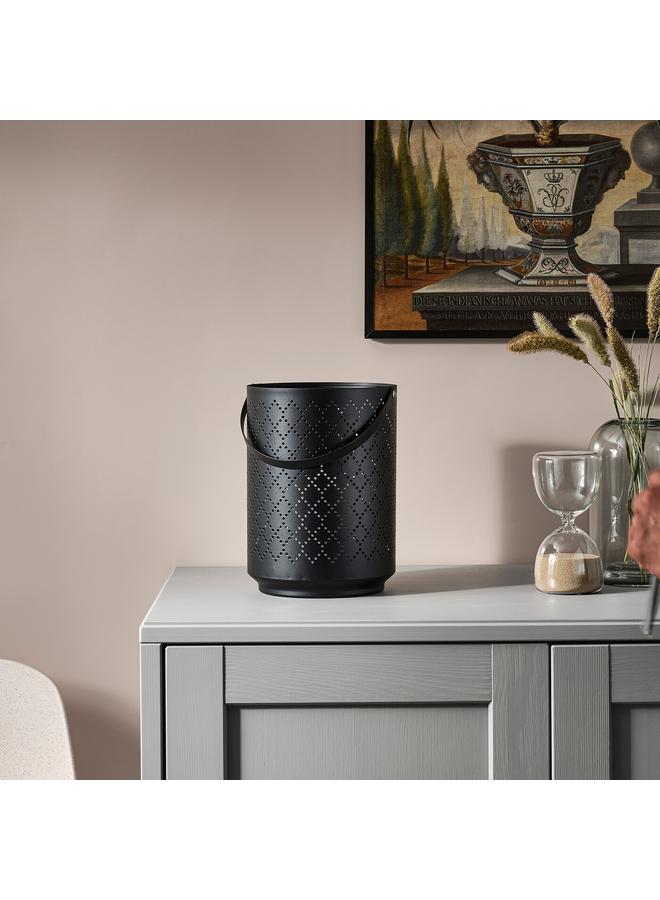 إيروريكس فانوس شمعة كتلة، أسود، 22 سم - Image 2