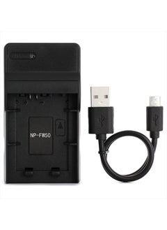 Norifon NP-FW50 USB Charger for Sony Alpha 6000, 5000, 5100, ILCE-6000, ILCE-7, NEX-5T, NEX-6, NEX-5R, NEX-7, NEX-5, NEX-3N, NEX-3, NEX-C3, SLT-A37 Camera and More  - Image 1