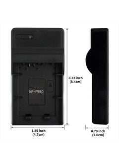 Norifon NP-FW50 USB Charger for Sony Alpha 6000, 5000, 5100, ILCE-6000, ILCE-7, NEX-5T, NEX-6, NEX-5R, NEX-7, NEX-5, NEX-3N, NEX-3, NEX-C3, SLT-A37 Camera and More  - Image 3