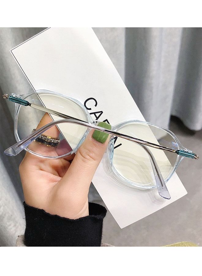 Ant Blue Light Blocking Glasses Women/Men, Round Fashion Retro Frame, Glasses Frame Korean Version Flat Mirror, Anti Eyestrain UV Glare  - Image 2