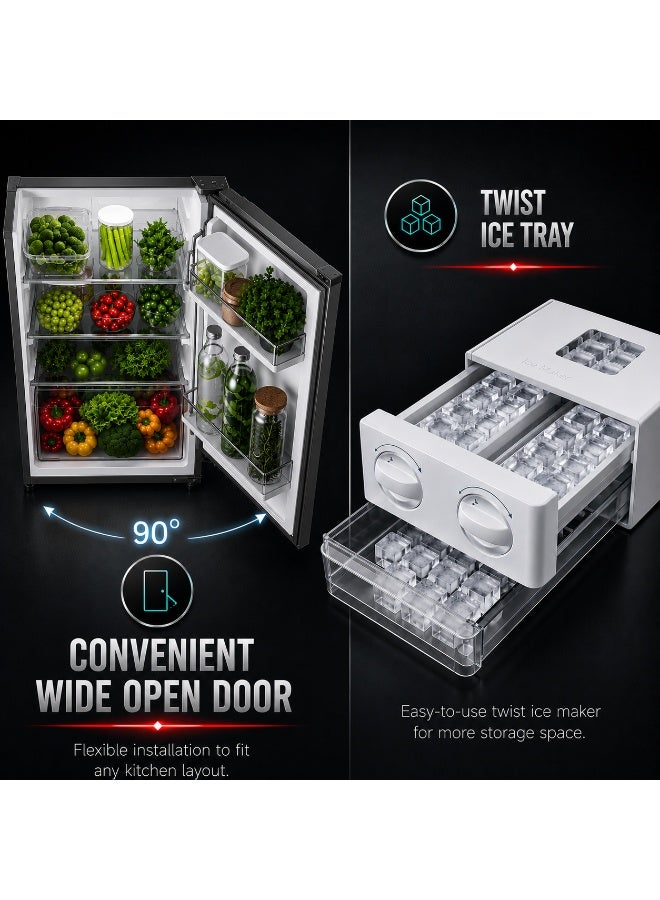 HOOVER 540 Liters Gross Capacity Cross Door Refrigerator, Dual Inverter Compressor With 10 Year Warranty, Touch Control Display, Metal Cooling, Crisper with Humidity Control, Steel Finish - HXD-M540-S 540 L HXD-M540-S Silver - Image 3