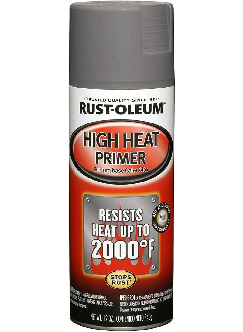 RUST-OLEUM Automotive High Heat Primer Spray Paint, Gray, 340 Gm