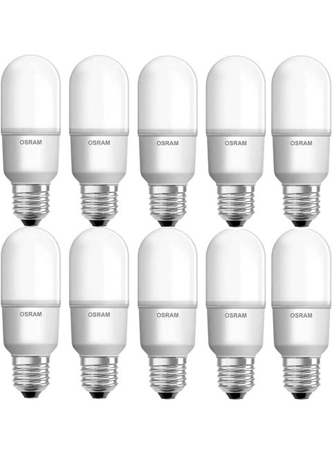 Osram LED Value Stick Bulb 12W Cool White E27 Base 4000K - Pack of 10