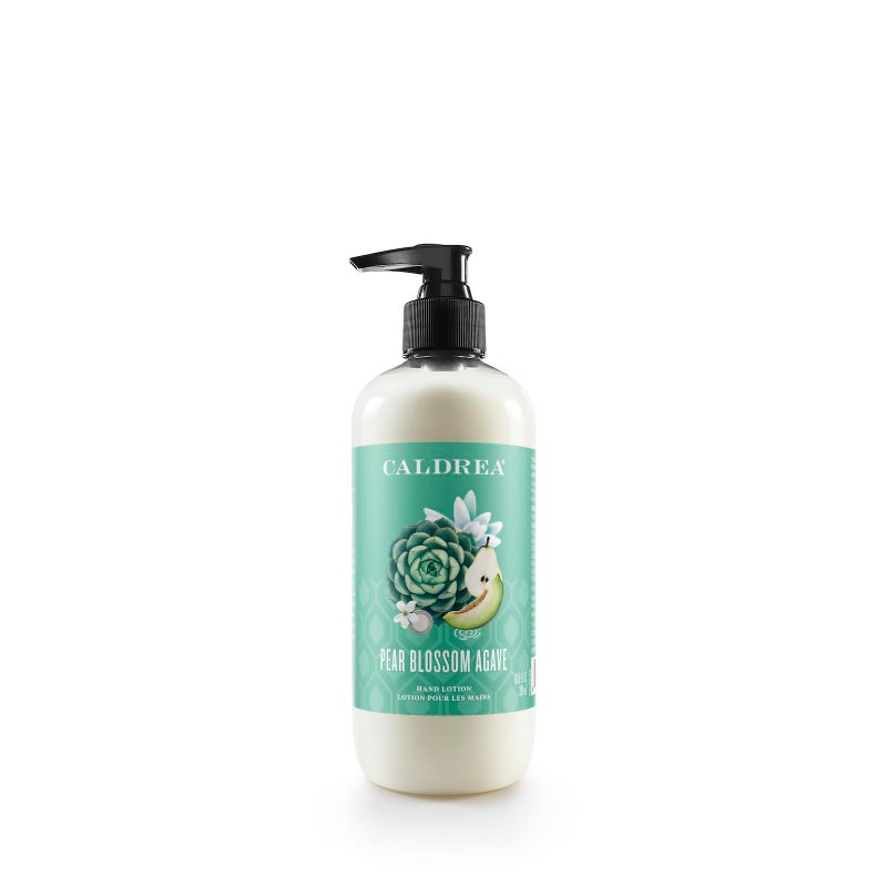 Caldrea Hand Lotion, For Dry Hands, Made with Shea Butter, Aloe Vera, and Glycerin and Other Thoughtfully Chosen Ingredients, Pear Blossom Agave Scent, 10.8 oz (Packaging May Vary) - Image 1