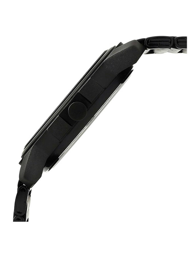 fastrack Fastrack Watch with Black Stainless Steel Strap for Guys 3039NM02, Black, Free Size, bracelet  - Image 4