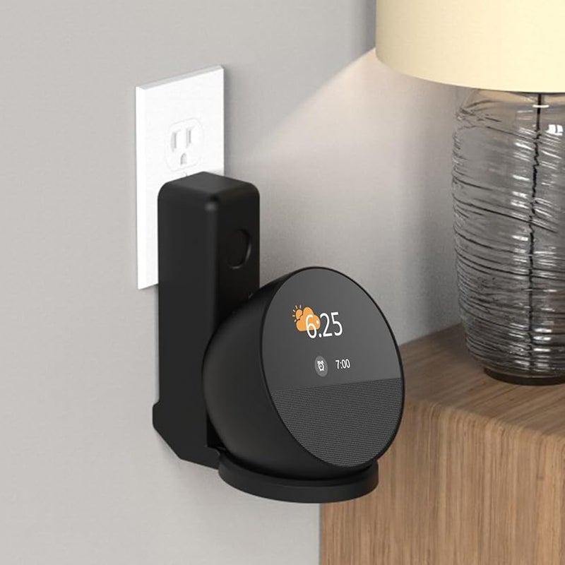 Black Wall Mounted Speaker Stand Adjustable Space Saving Display Dock - Image 4