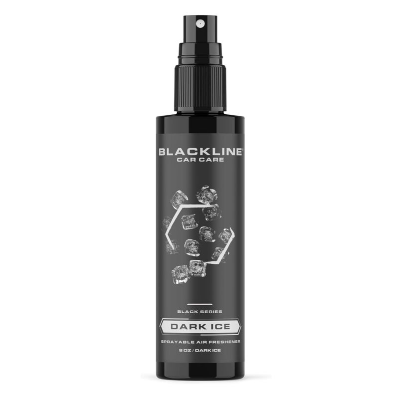 Blackline Car Care - Dark Ice Car Air Freshener, Long-Lasting, Oder Eliminator, for Cars, Trucks, SUV, or Home Use - 8 fl OZ - Air Freshener - Dark Ice Spray - Image 1