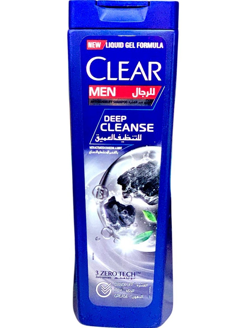 Clear Men Anti-Dandruff Shampoo with Activated Charcoal and Mint - 180 Ml (May vary package) - Image 1
