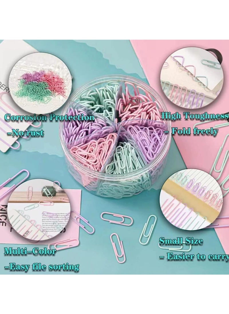 Oasisgalore 600 pcs 1.1" Medium Colored Paper Clips (28mm) - Ideal for Office Supplies and Organization  - Image 4