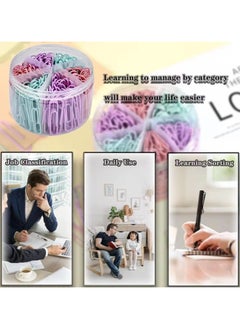 Oasisgalore 600 pcs 1.1" Medium Colored Paper Clips (28mm) - Ideal for Office Supplies and Organization  - Image 5